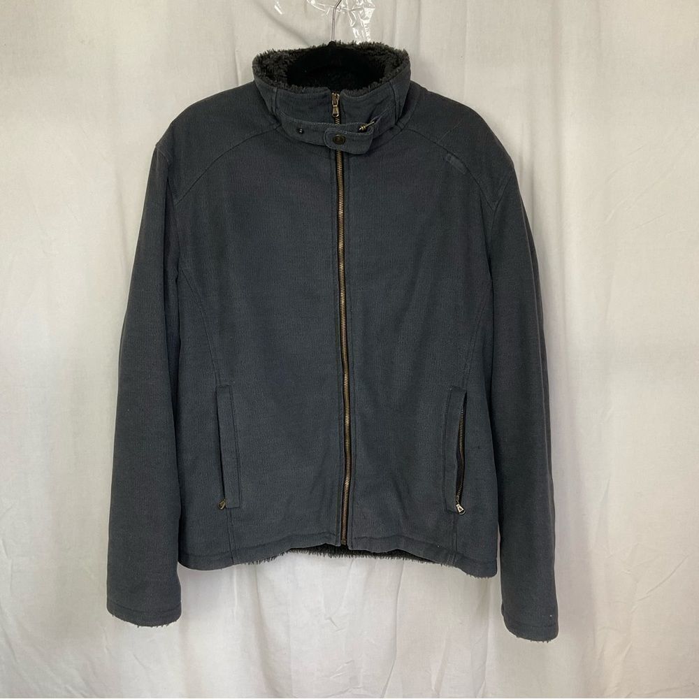 Vintage Dolce & Gabbana Men's Black Cotton Sherpa Lined Full Zip Jacket Size L - Picture 5 of 16